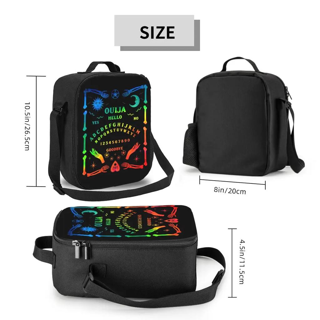 Death Moth Insulated Lunch Bags for School  Occult Waterproof Cooler Thermal Bento Box Women Kids