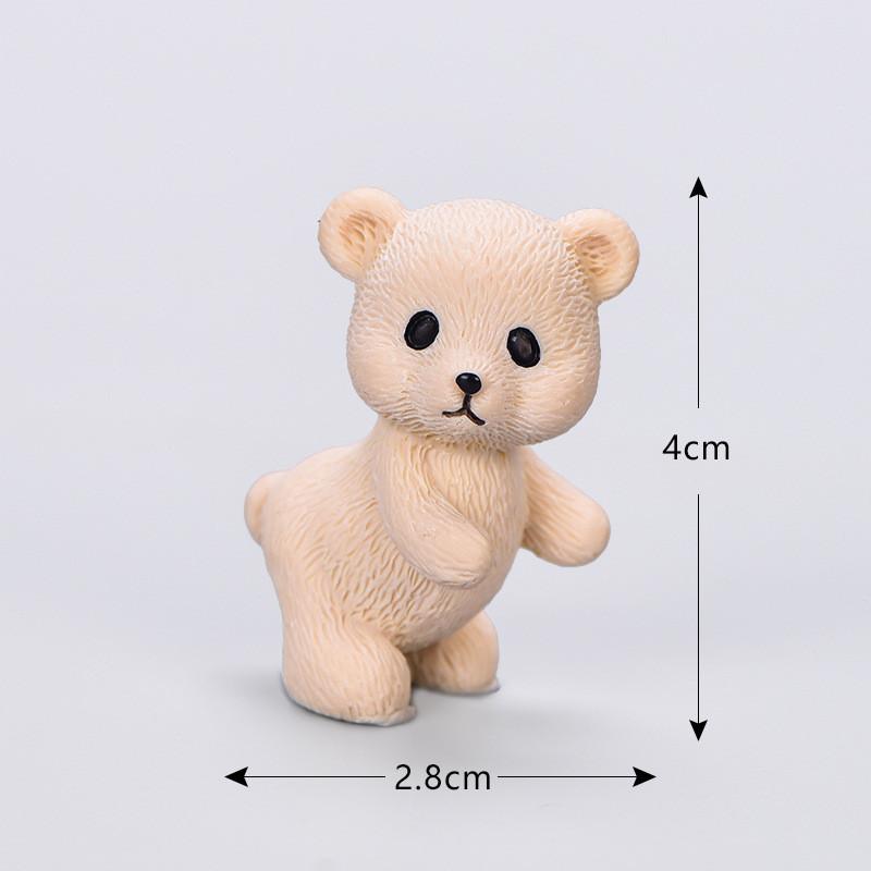 Entzückender Cartoon Harz Miniatur Bär mit Honigtopf zur Heimdekoration