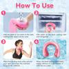Reusable Cooling Neck Tube PCM Ice Ring Wearable Cooling Neck Wrap for Outdoor Summer Heat Relief
