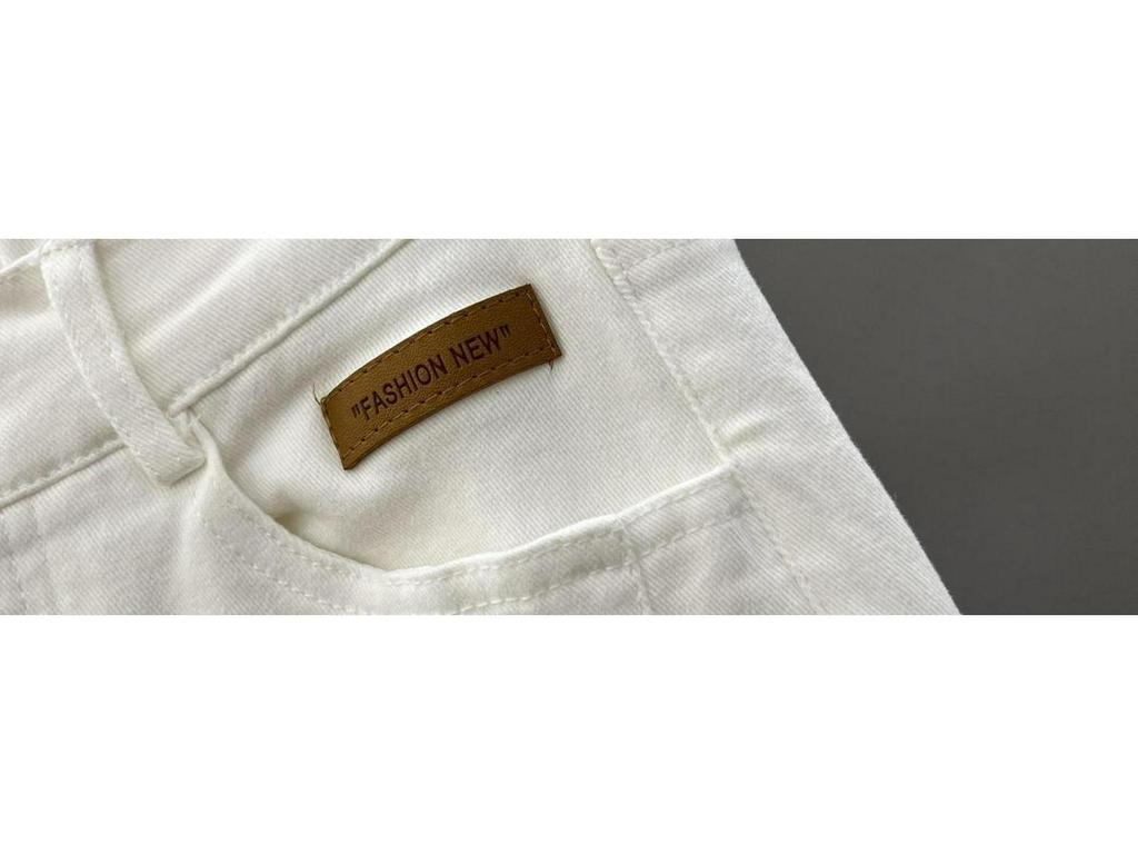Women's High Waist White Denim Harem Pants - Spring/Summer 2026