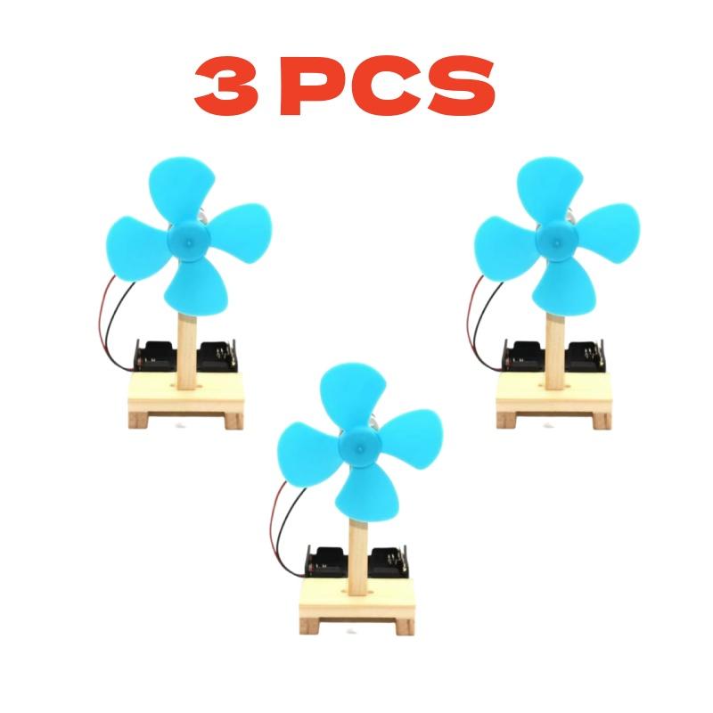 DIY Technology Small Maker Invention Physics Experiment Small Electric Fan Handmade Material Assembly Puzzle Toy Gift