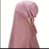 Muslimischer Sofort-Hijab Damenhaube mit Chiffonschal Kopftuch Kappe Innenstirnband Dehnbare Hijab-Abdeckung Kopfwickel Turban