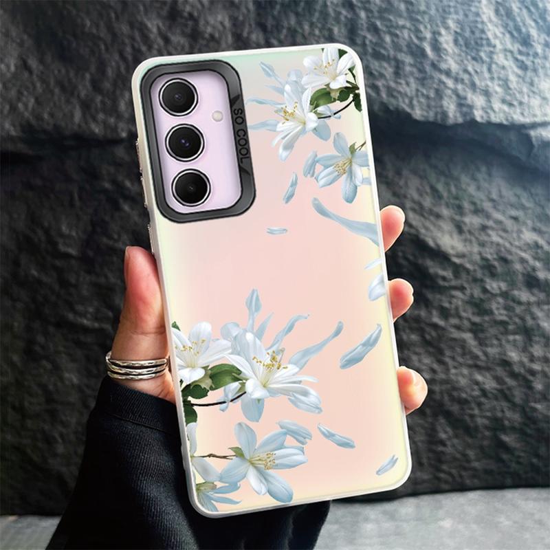 Phone Case For Samsung S24 Ultra S23 Plus S22 S21 S20 FE A55 A54 A53 A35 A34 A32 A25 A24 A15 A14 A13 5G Shockproof Bumper Gradient Aurora Cover