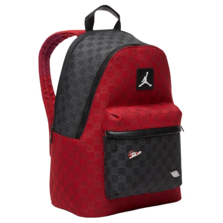 Jordan Logo Design Polyester Backpack Unisex Backpack Black FJ6784-636