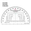 Military Protractor: 6" & 9" Built-in Scale, MP-1 Mapping Ruler for Tactical Training