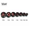 1Pc 8-20mm Windmill Stainless Steel Ear Plugs Tunnel Unisex Piercing Jewelry