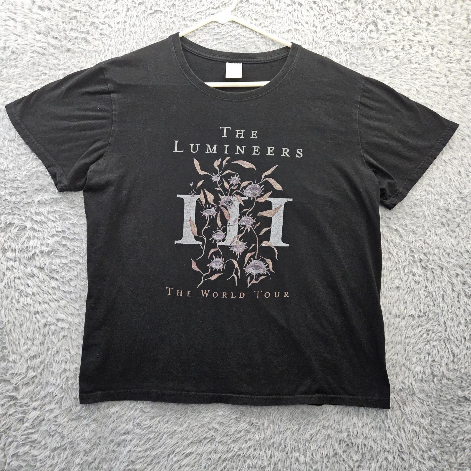 The Lumineers 100% Cotton T-shirt Mens Tees Top The Lumineers III World Tour 2020 Men Large Cotton 2XL