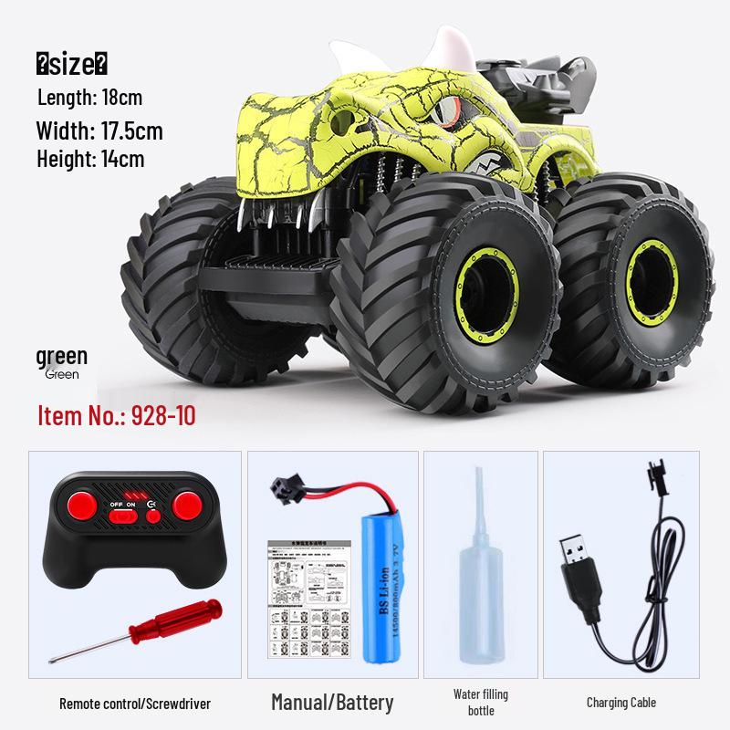 Cracked Dinosaur Remote Control Stunt Car with Lights