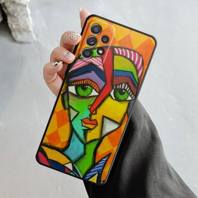 

Чехол с абстрактной живописью Пикассо для Samsung Galaxy A14 A73 A53 A71 A51 A31 A33 A22 A12 A21s A13 A32 A52s A72 A52 A23 Samsung A53 5G