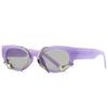 Luxury Cat Eye Sunglasses Women Designer Fashion Small Frame Sun Glasses Female Hip Hop Retro Shades Mirror Lens