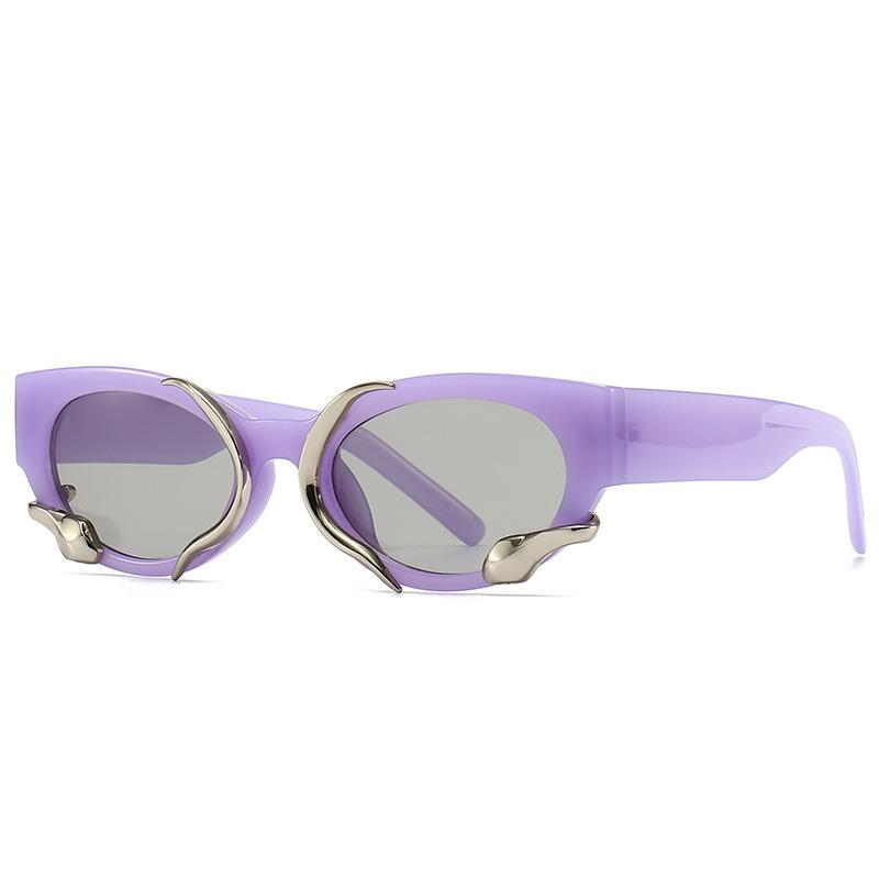 Luxury Cat Eye Sunglasses Women Designer Fashion Small Frame Sun Glasses Female Hip Hop Retro Shades Mirror Lens