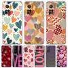 Phone Case For Xiaomi Mi 15 14 13 14T 13T 12T 10 12 Lite 11 11T Pro Poco X6 X5 X3 NFC F6 Soft Clear Cover Colorful Love Heart