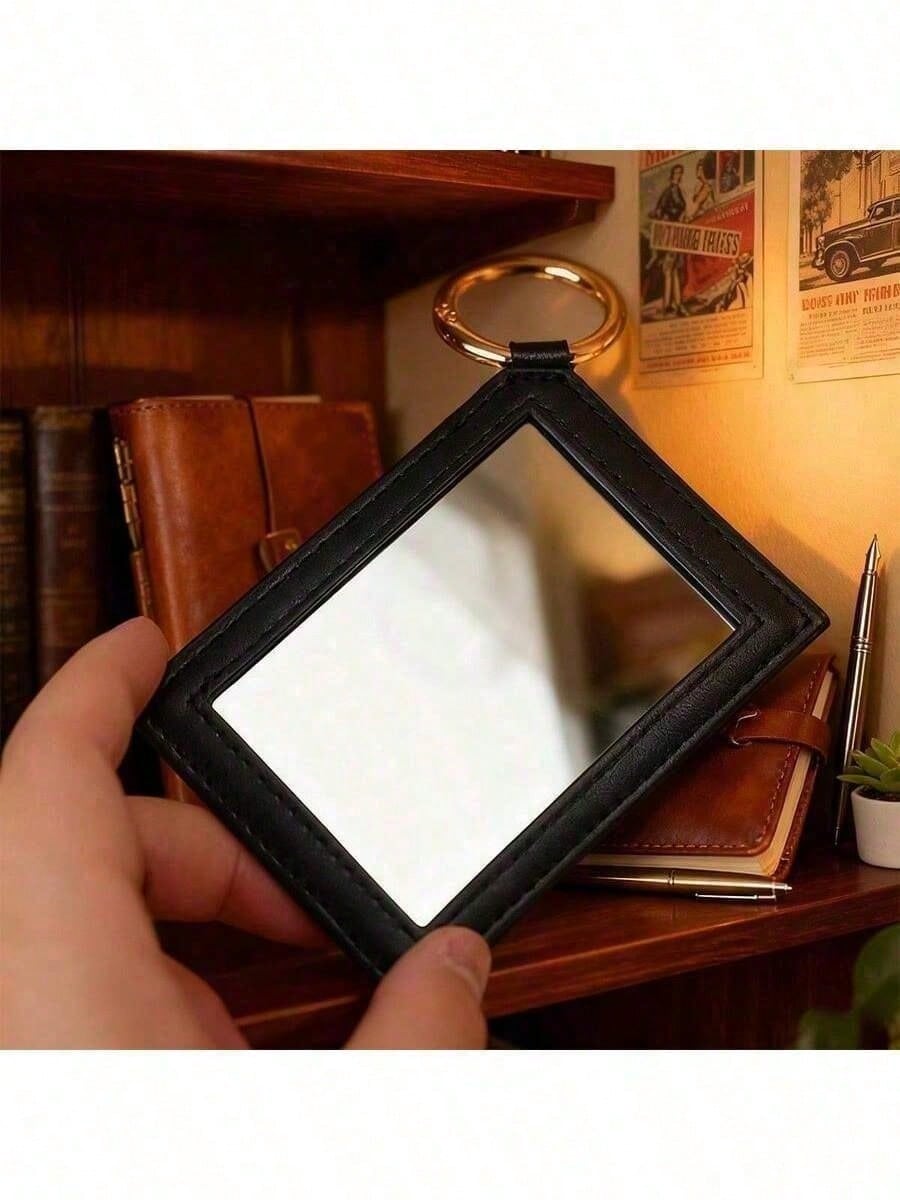 Рождественское лимитированное зеркало - Портативное одностороннее зеркало для макияжа с крючком-брелоком YSL-Mirror-2