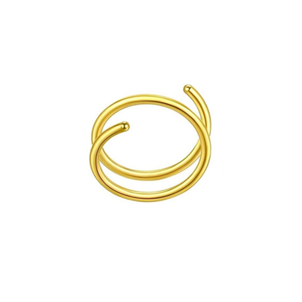 2PCS Fashion Double Layer Spiral Nose Ring