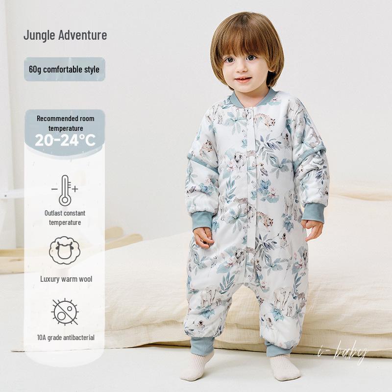 iBaby Wool Baby Sleeping Bag - Autumn/Winter Anti-Kick Quilt