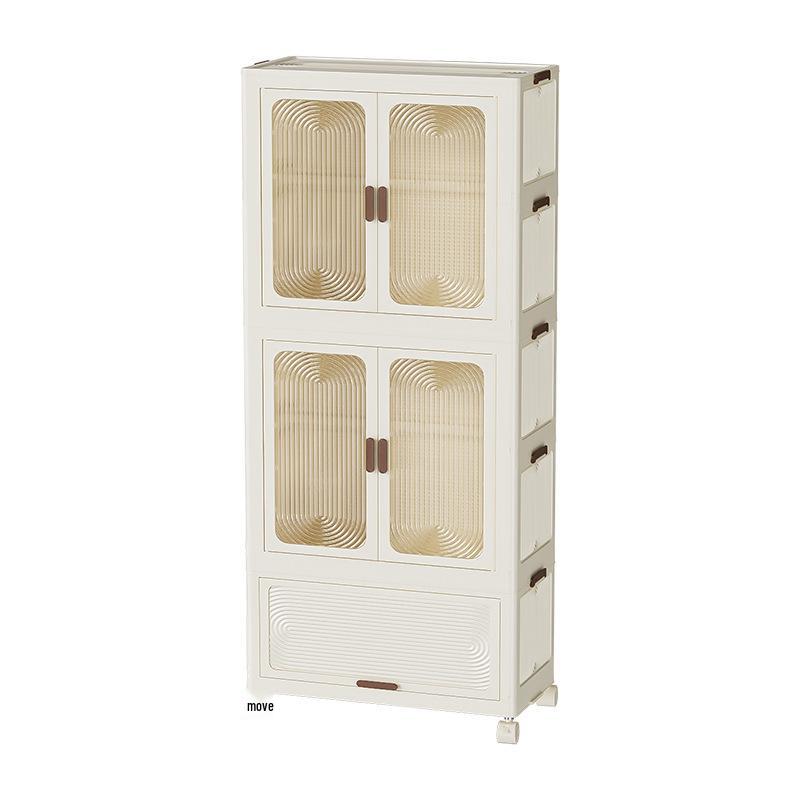 Children's Multi-layer Folding Wardrobe Storage Cabinet for Baby Clothes