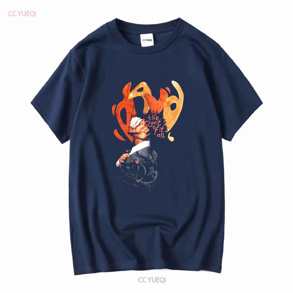 T-shirt D4vd Uomo Taglia L Tour Band Root Of It All vintage Lavato Leggermente uomo Top Casual Per Uso Quotidiano Versatile Unisex