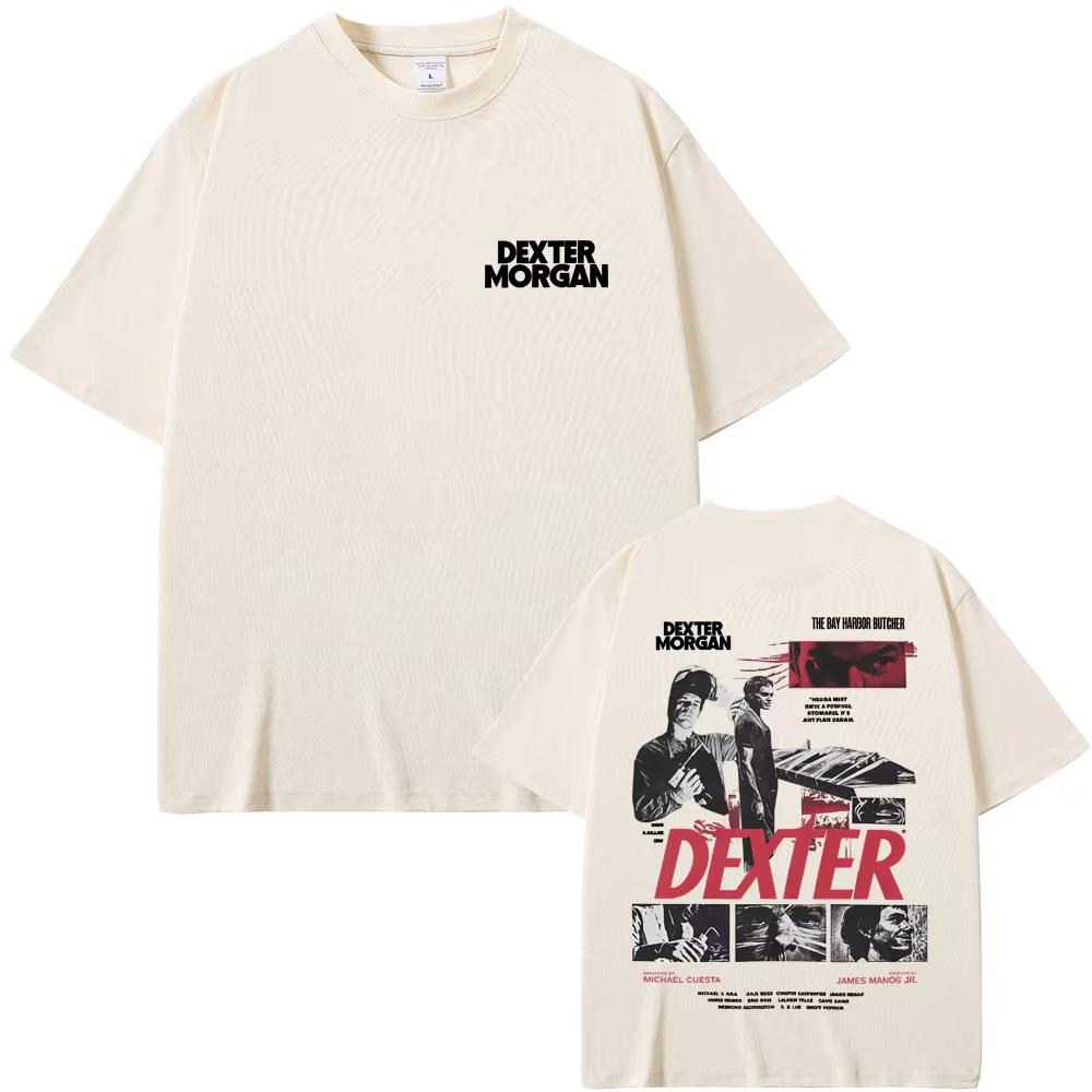 

Dexter Morgan The Bay Harbour Butcher T-shirt Men s Women Clothing Casual Cotton Vintage T Shirts Male Oversized T-shirt S