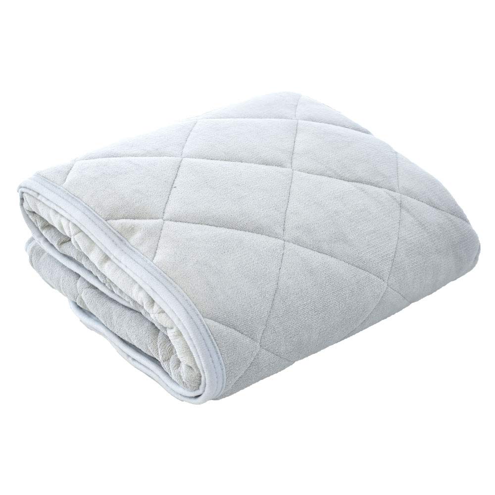 Nishikawa Pocott mattress King 180 x 205 gray cotton diamond cotton Mayer puff suitable for and Available in solid pad, size, cm, beige, 100% pile,