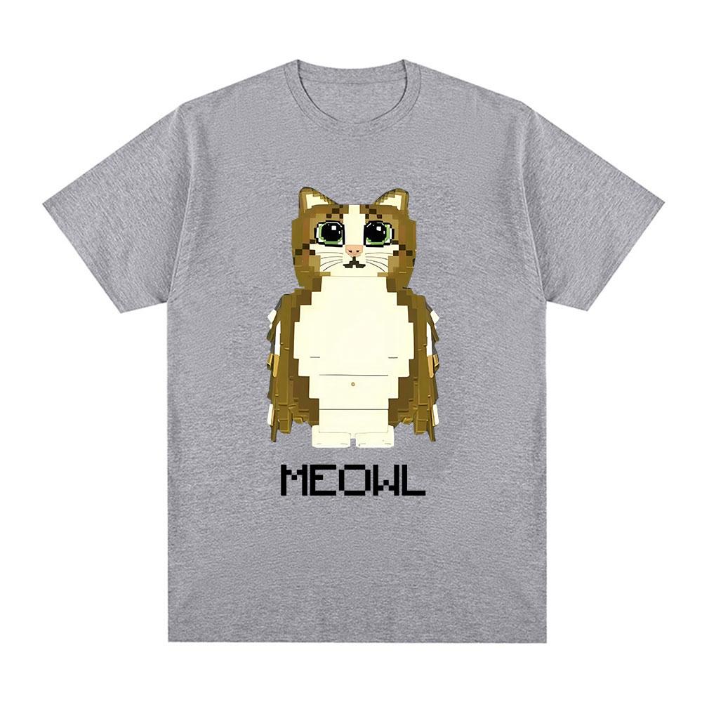 Meowl Cat Owl Funny Meme Graphic Tshirts Mens Women Clothing Fashion Harajuku Short Sleeves Tshirt Cotton Summer T Shirts