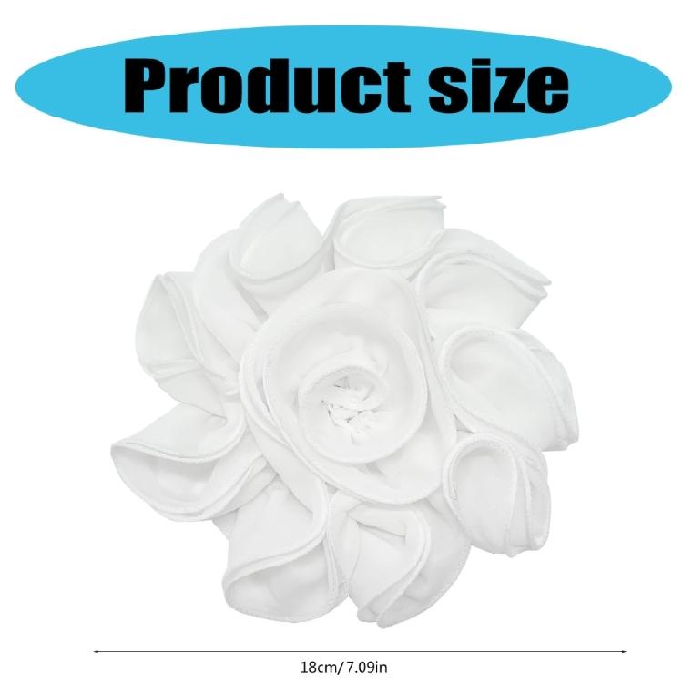 Large Rose Flower Brooches Light Weight Flower Brooch Ceremony Clothes Accessory for Dress and Costume Decoration