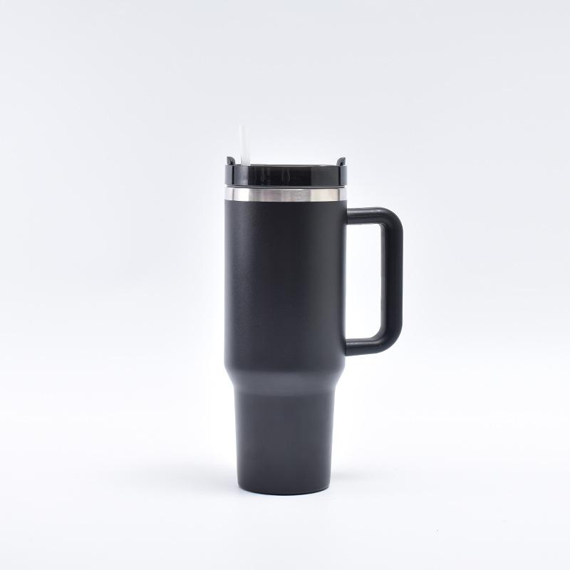 Car Cup Straw Stainless Steel Thermos Cup Handle Ice Bully Cup