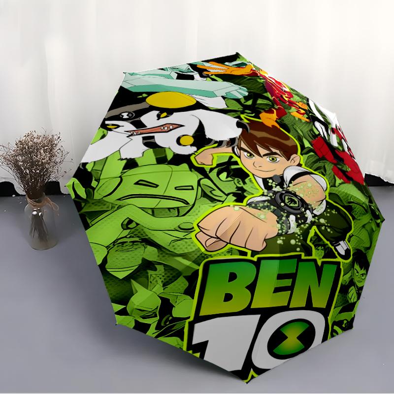 1pc Ben10 Umbrella, Sun Protection, And UV Shielding. It Has Eight Sturdy Ribs for Outdoor Use And Perfect Gift