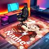 Custom Name Personalized Genshin Impact Print Carpet, Versatile Home Decor Rug, for Playroom, Apartment, Balcony, Entryway, Hallway Gift