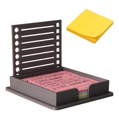 Sticky Note Holder with Stencil Post-it Note Dispenser Waterproof Portable Acrylic Self-Sticky