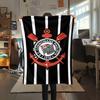 1 pièce Couverture en Flanelle Imprimée SC Corinthians Paulista Haute Qualité Chaude Confortable Couverture pour Toutes les Saisons Parfaite pour les Cadeaux Décoration de la Maison