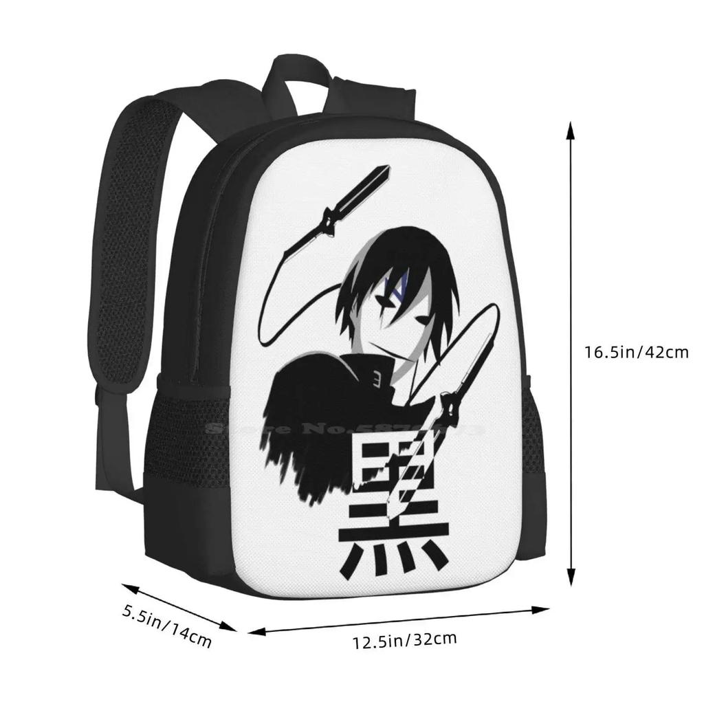 Darker Hot Sale Backpack Fashion Bags Darker Than Black Hei Anime Manga