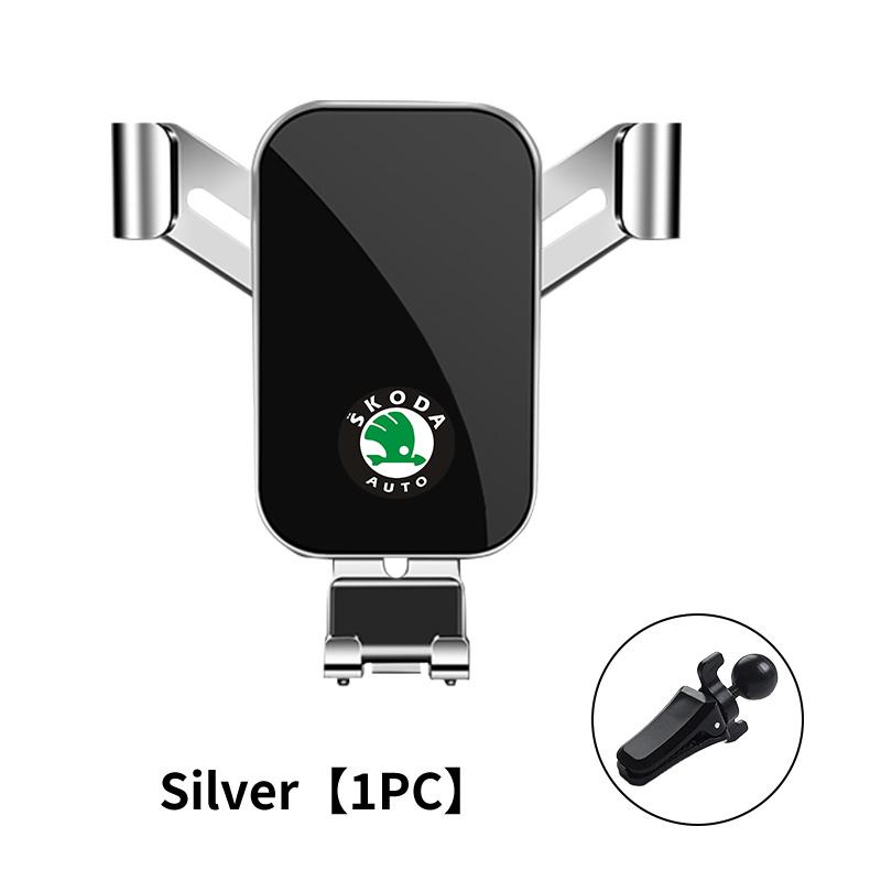 

For Skoda Air Outlet Gravity Phone Holder Car GPS Navigation Clamp Accessories Fabia Kamiq Superb Scala Enyaq-iV MK3 VisionS