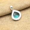 Ravishing Blue Topaz Gemstone Handmade 925 Solid Sterling Silver Jewelry Pendant