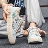 Low top canvas men's shoes 2025 new casual non-slip board shoes soft sole student sports linen breathable fashion shoes