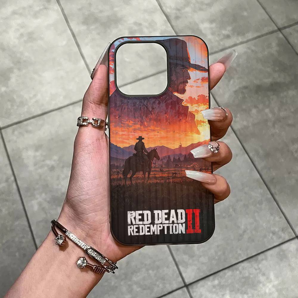 Game Red Dead R-Redemption For IPhone 17 16 15 Plus Pro Max 12 14 Plus 11 13 Wave Corrugated Stripe Funda Phone Cover