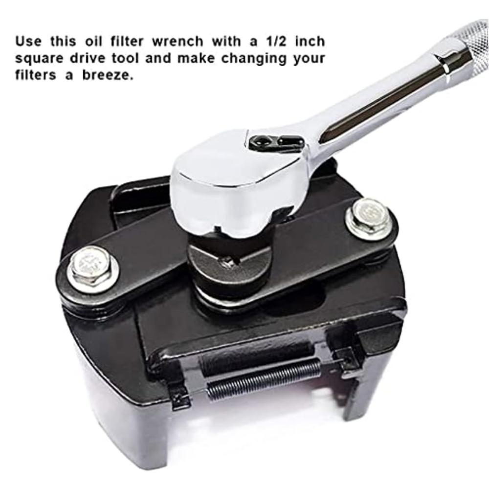 Allsome 60-105mm Adjustable Oil Filter Wrench For Car Oil Filter Wrench Fuel Filter Cast Removal Repair Tool Truck Motorcycle Accessorie