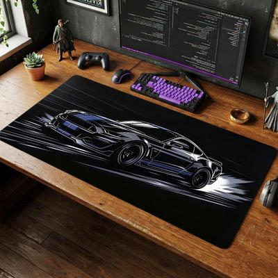 Abstraktes Sportwagen-Mauspad Mauspads Große Computer-Büro-Tischmatten XXL Rutschfest HD-Gaming-Tastatur-Mauspads Langes Schreibtischpad