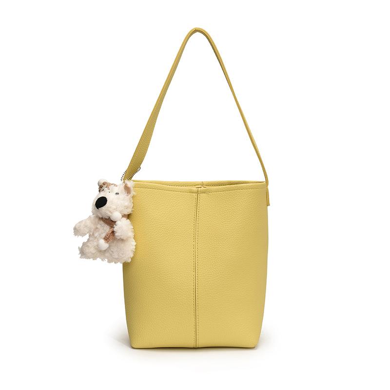 

Сумка большой вместимости Женская Новая Модная Дорожная Сумка через Плечо Универсальная Сумка no pendant жёлтый