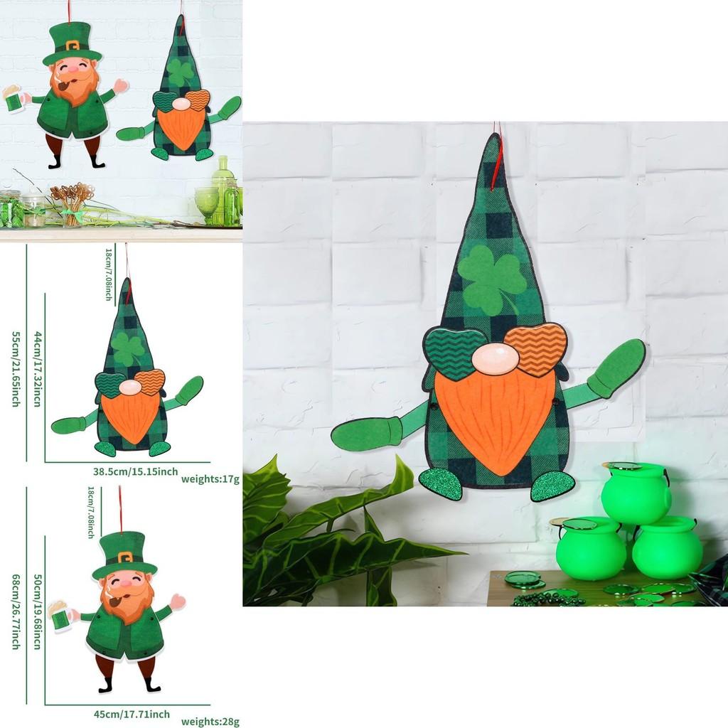 Adorable Festival Irish Nonwoven Fabric Hangings For St Patricks Day Decor Party