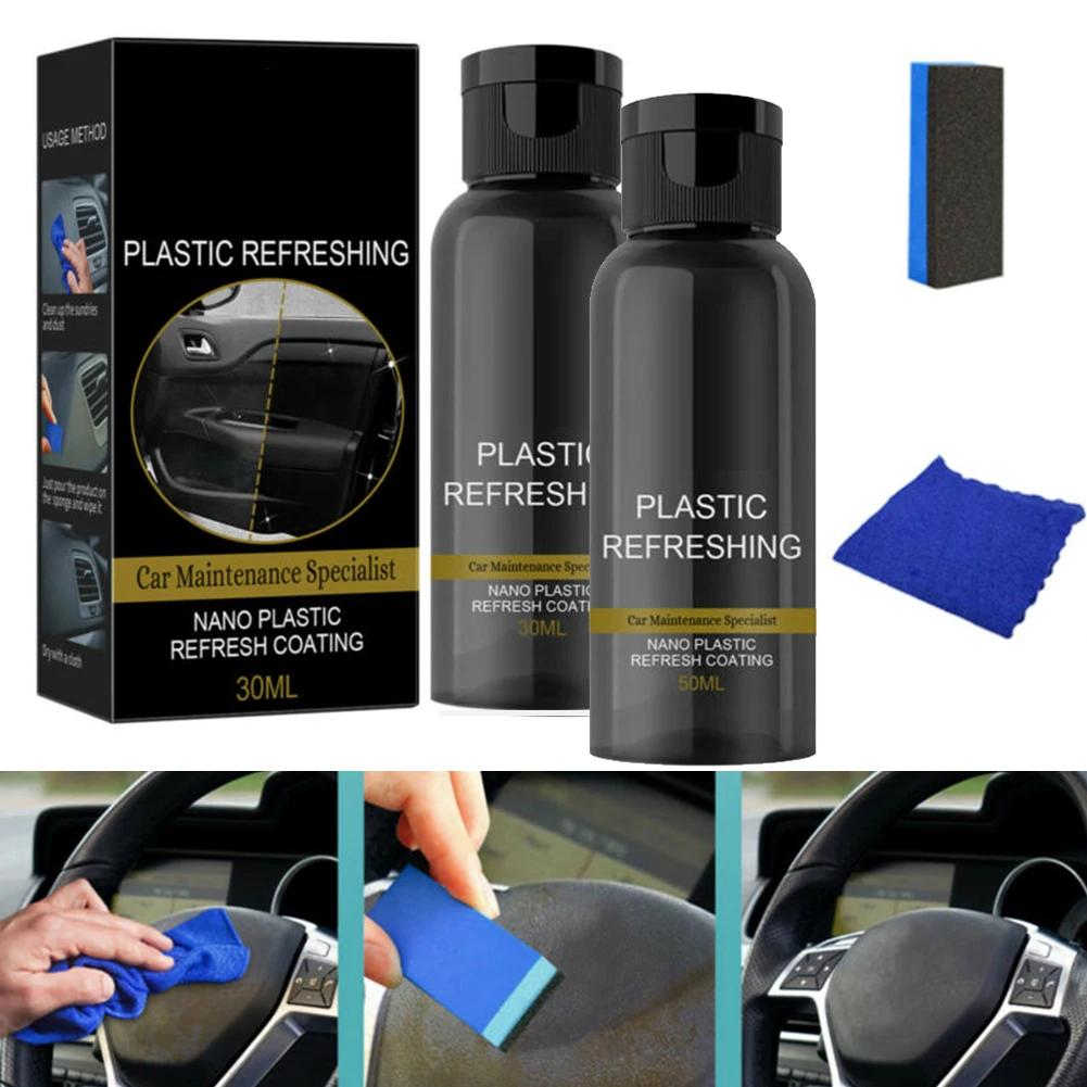 Auto Kunststoff Restaurator Zurück zu Schwarz Glänzend Auto Reinigungs Produkte Auto Renovierung Restaurator Mittel Pflege Für Kunststoffteile