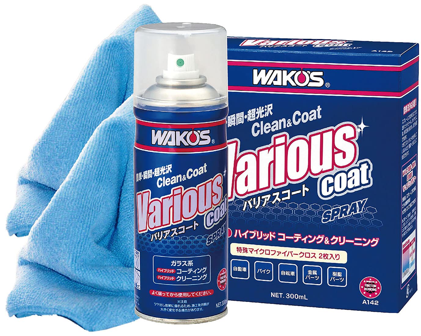 

Спрей WAKO S VAC Variscoat, Очищающее, защитное и покрывающее средство для пластика, краски и металла, A142, 300 мл