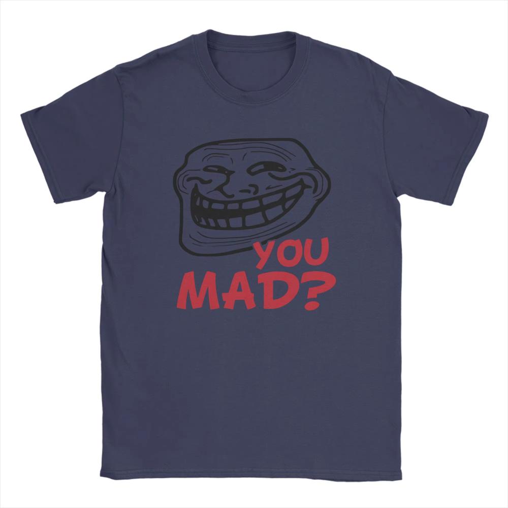 Mens Women TShirts You Mad Troll Face One More Thisu Funny Cotton Tees Short Sleeve Trollface Male T Shirts Round Neck Clothes