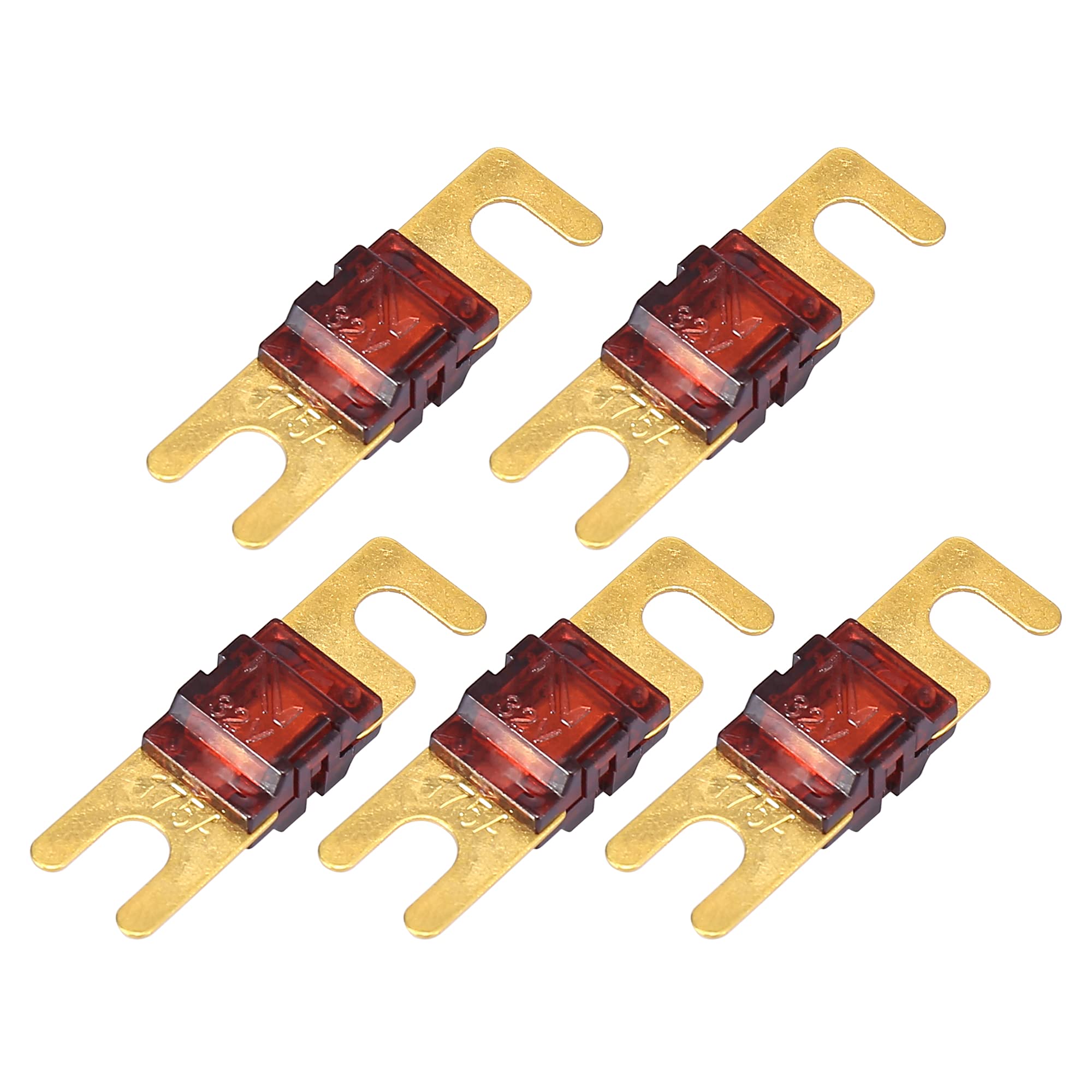 

X AUTOHAUX AFS Мини ANL Предохранитель Замена 175А для Автомобиля Грузовика Мотоцикла Лодки Аудио CD 5ШТ