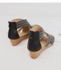 Women's Casual Sandals Wedge Heel Sandals 2024 Summer Fashion Fish Mouth Bohemian Roman Sandals  JZJ-1418-672