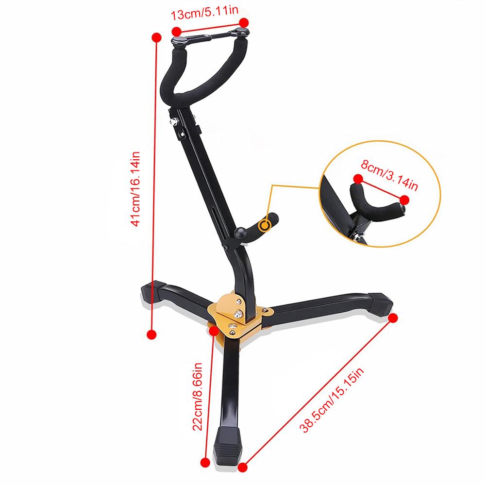 Alto Tenor Saxophone Stand Metal Folding Saxophone Stand Adjustable Saxophone Floor Bracket Wind Instrument Accessories