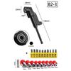 105 Degree Angle Socket Adapter 1/4 inch Extension Hex Drill Bit Adjustable Screwdriver Holder Slotted Phillips Power Hand Tools