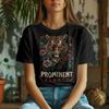 Tiger In Roses Tee, Women's Floral Print Top, Jungle Botanical T-shirt