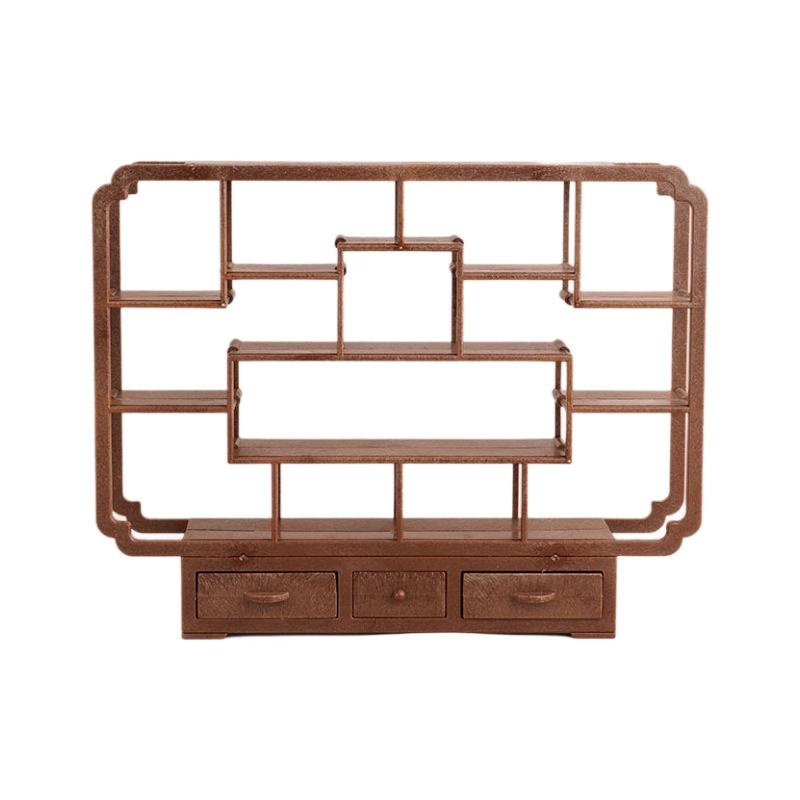 Simulation Retro Mini Bogu Frame Vase Playing House Doll House Children'S Miniature Model Ornament Toy