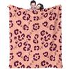 Trendy Leopard Print Blanket Flannel Blanket Throw Blanket Warm Blanket Gift Blanket Adult Sofa Decor