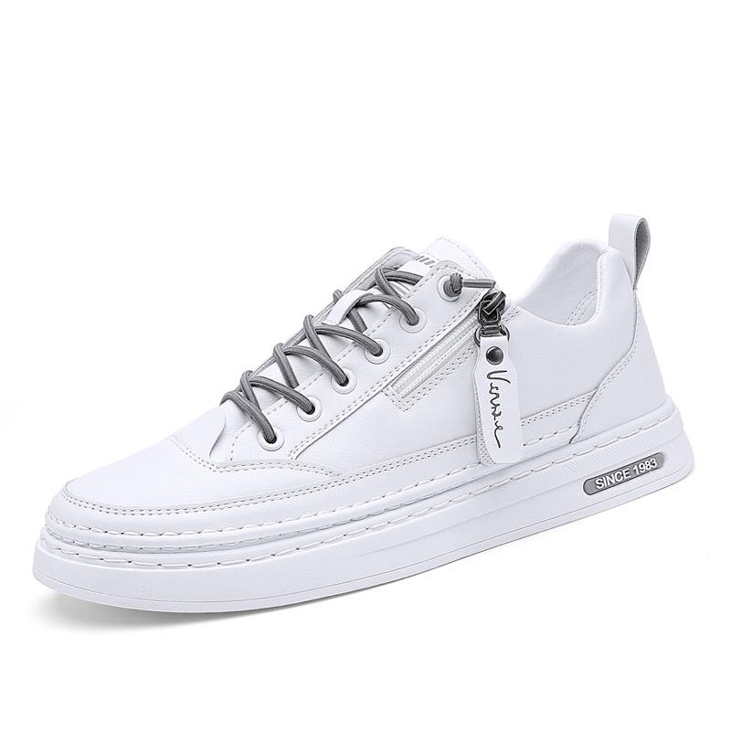 

Модная обувь Whoholl для мужчин, новый стиль, обувь из ледяного шелка, модная дышащая обувь с крокодиловым узором, маленькая белая повседневная обувь, мужская обувь, кроссовки 39 белый